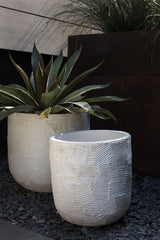Textured Concrete Pot