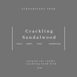 Crackling Sandalwood Candle
