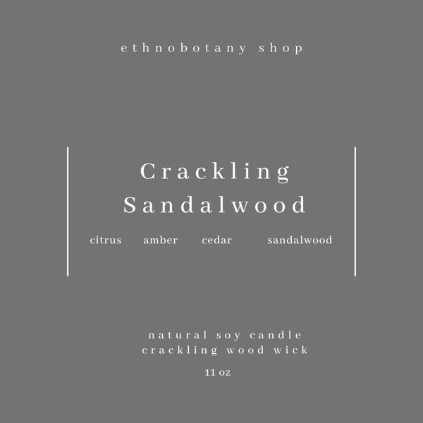 Crackling Sandalwood Candle