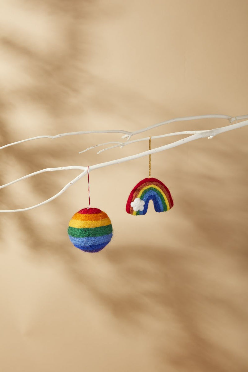 2 Rainbow Ornaments
