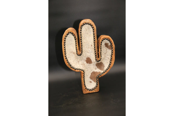 Cactus Wood Bowl + Leather
