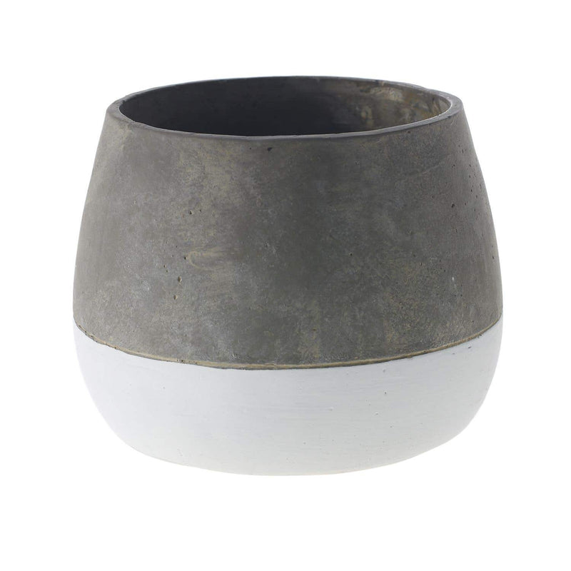 Two-Tone Concrete Pot