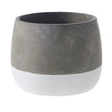 Two-Tone Concrete Pot