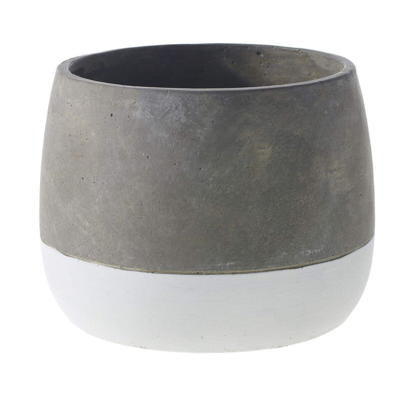 Two-Tone Concrete Pot