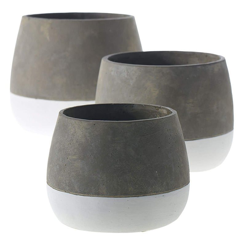 Two-Tone Concrete Pot